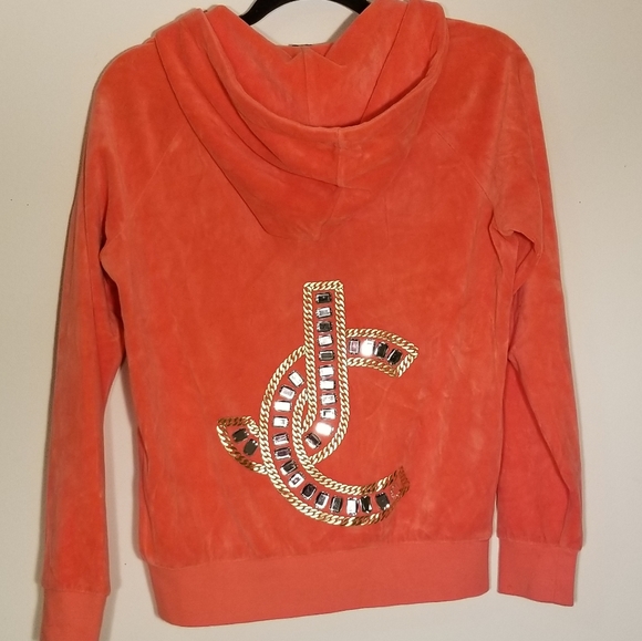 Juicy Couture Velour Jeweled logo Jacket - Picture 7 of 7